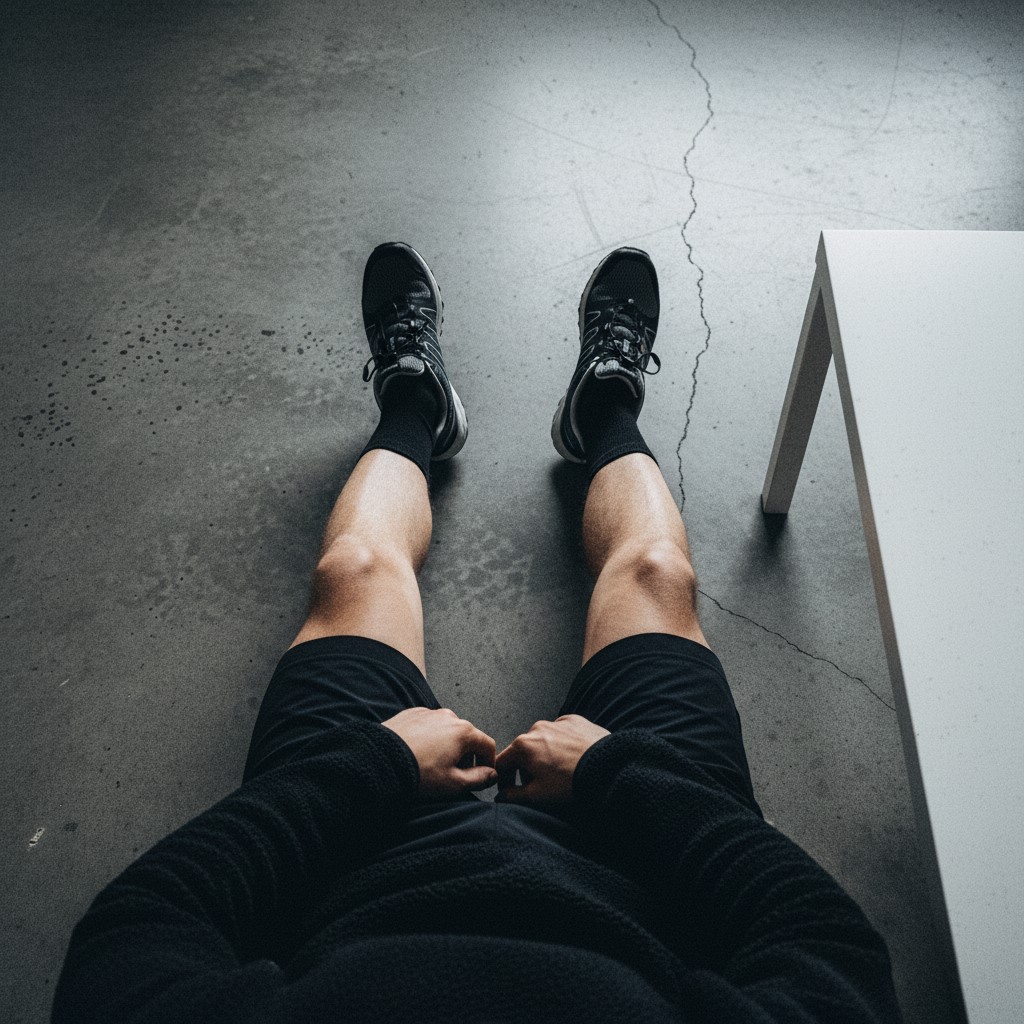 Active Cushioned Black Sock