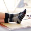 Cushioned Merino Multi-Stripe Sock