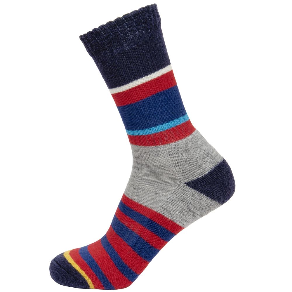 Men's Cushioned Merino Multi-Stripe Sock by British brand Pittch Merino ...