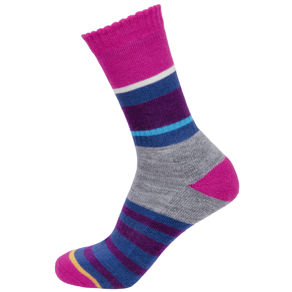 Women's Cushioned Merino Multi-Stripe Sock by British brand Pittch ...