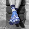 Cushioned Merino Multi-Stripe Sock