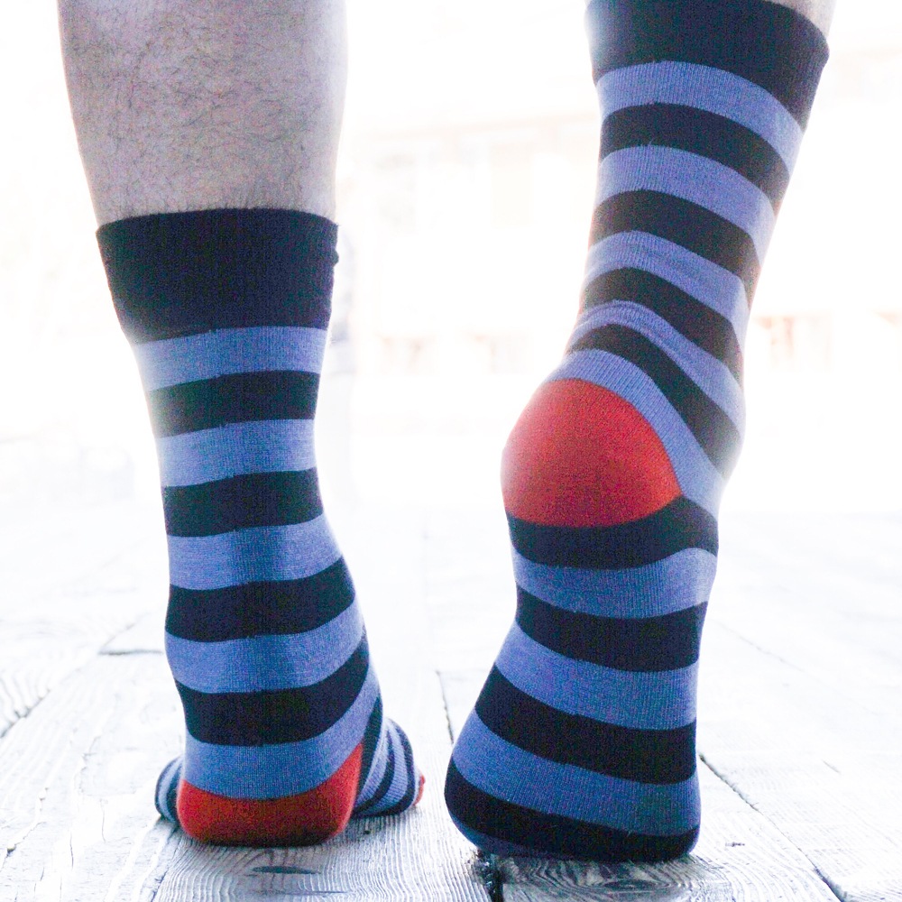 Striped Merino Wool Socks