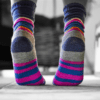 Cushioned Merino Multi-Stripe Sock