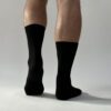 Fine Merino Black Everyday Sock