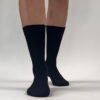 Fine Merino Black Everyday Sock