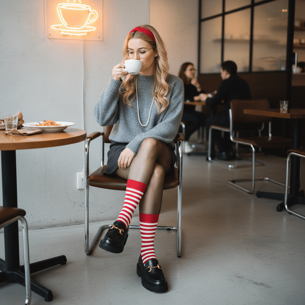 Women’s Fine Merino Two-Toned Stripe
