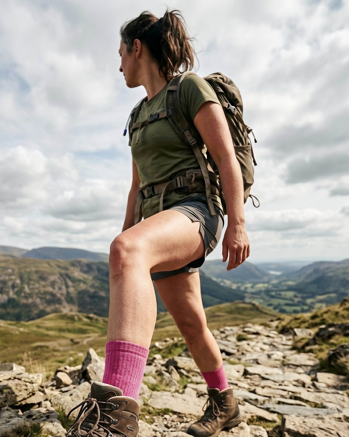 Women's Fully Cushioned Merino Walking Boot Sock