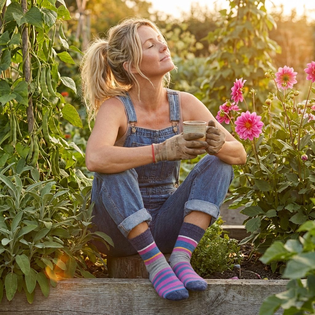 Women's Cushioned Multi-Stripe Sock
